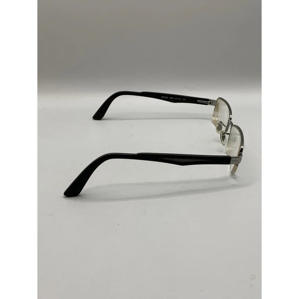 Ray Ban Eyeglasses RB6264 2502 51-16-135 Black Gunmetal Half Rim Frame Only